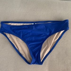 J Crew Blue Bathing Suit Bottoms — SIZE M!